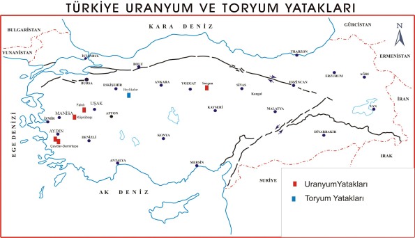 Türkiye'de Uranyum ve Toryum Yatakları